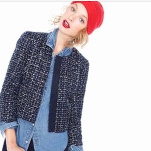 J. Crew Navy Tweed Jacket